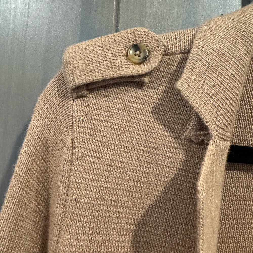 Talbots Tan Cardigan Sweater Soft Knit - Picture 4 of 9